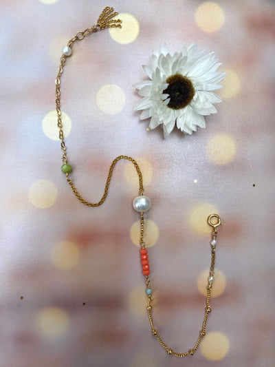 Charming Coral Anklet