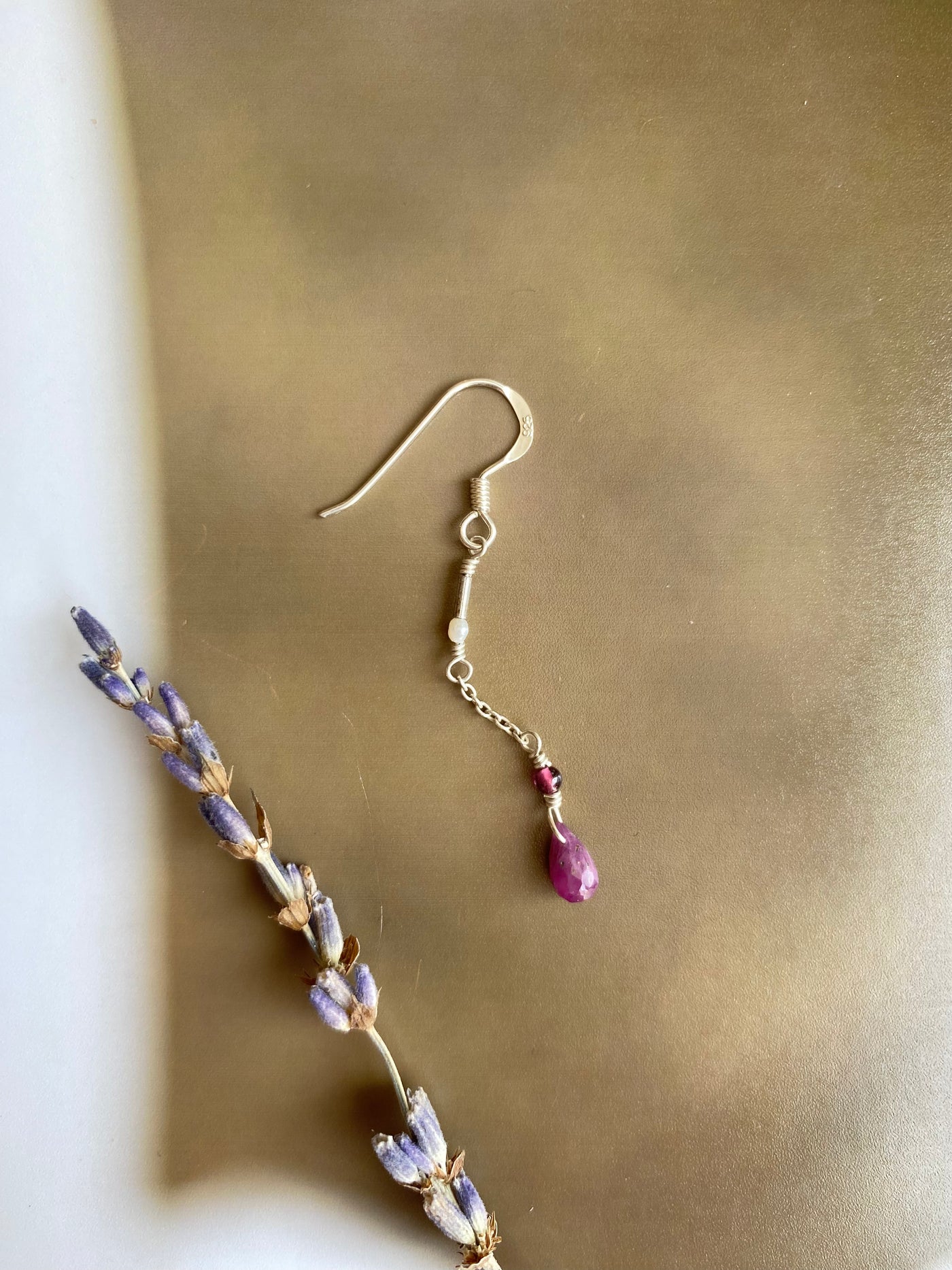 Ruby Teardrop Earrings