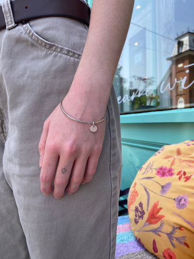 Sterling Silver Disc Bracelet