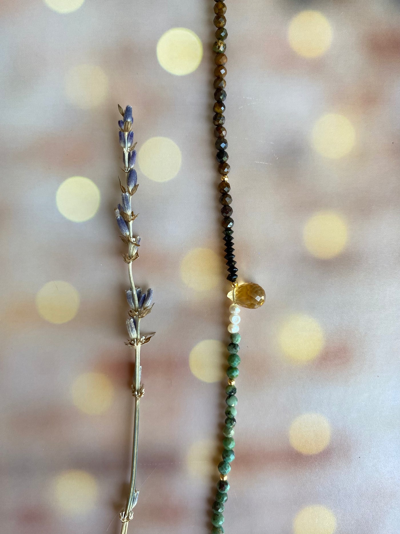 Tigers Eye & Turquoise Beaded Bracelet