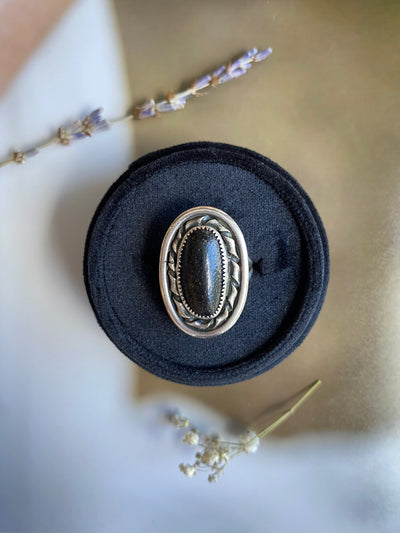 Vintage Black Onyx Ring