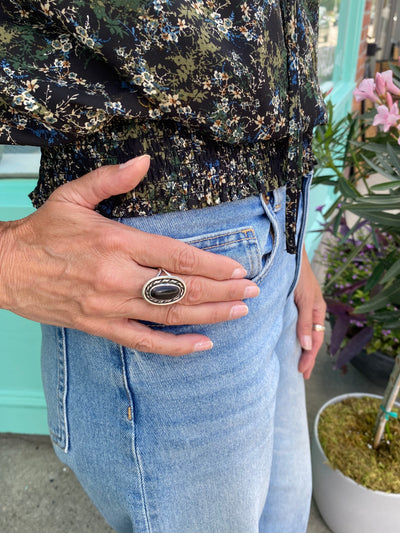 Vintage Black Onyx Ring