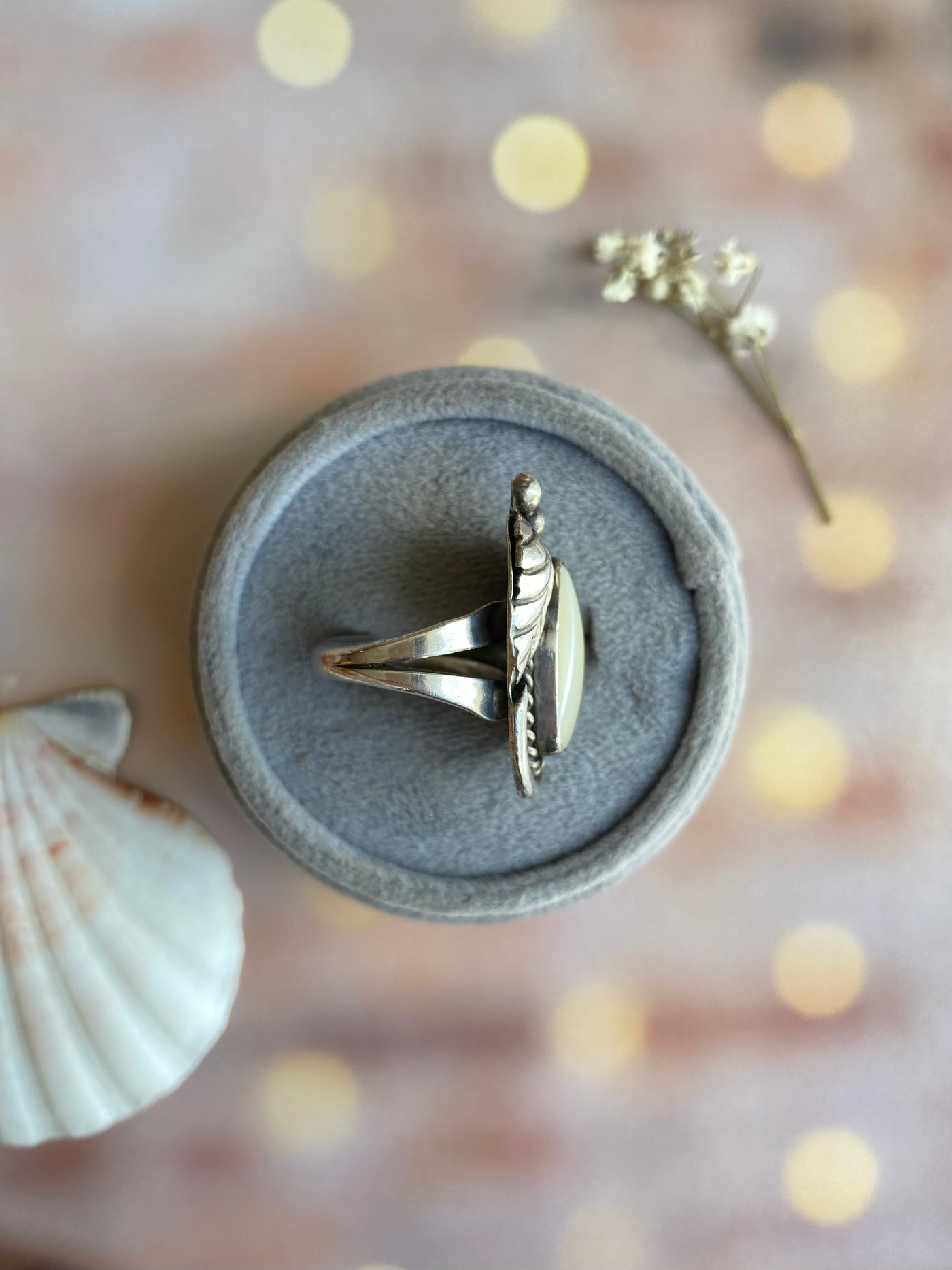 Vintage Rivershell Ring