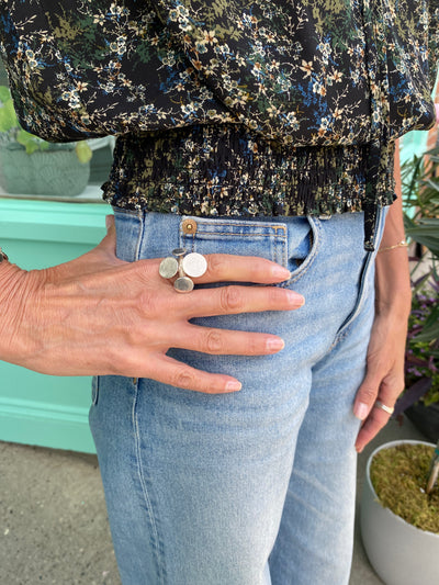 Vintage Silver Bubble Ring