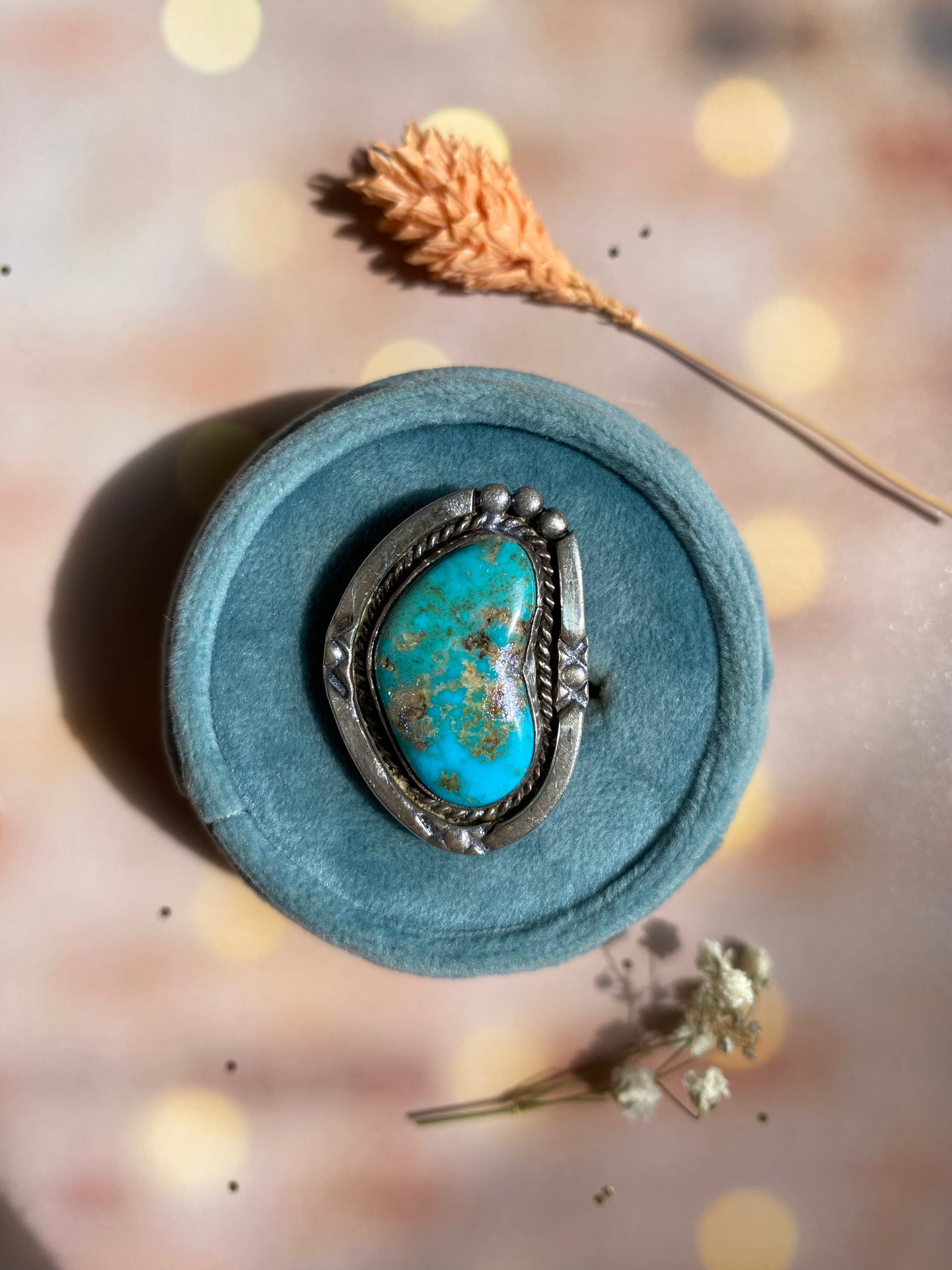 Vintage Navajo Turquoise Ring