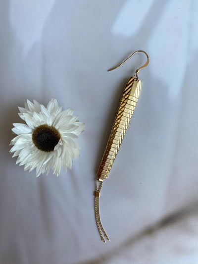 Vintage Gold Watchband Dream Earrings