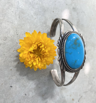 Silver Turquoise Cuff