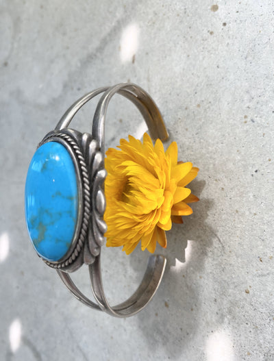 Silver Turquoise Cuff