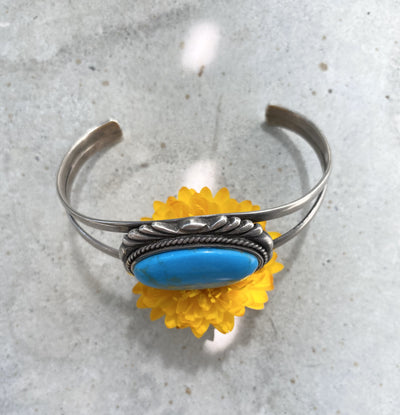 Silver Turquoise Cuff