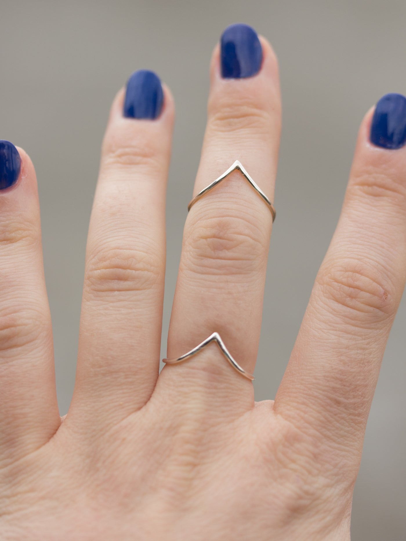 Sterling Silver V Stacking Ring