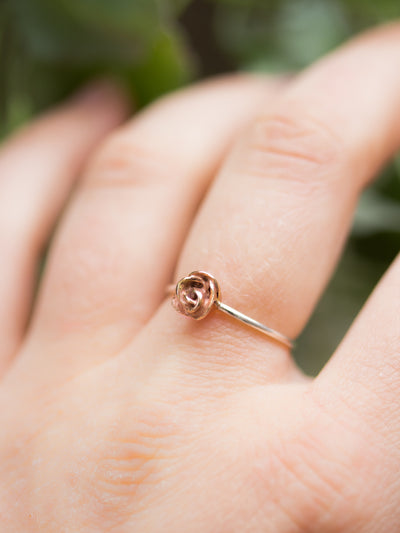 Large Kissed by a Rose Ring in 10K Rose Gold