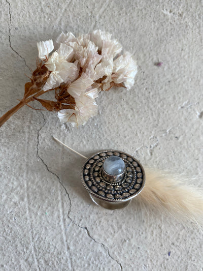 Moonstone Shield Ring