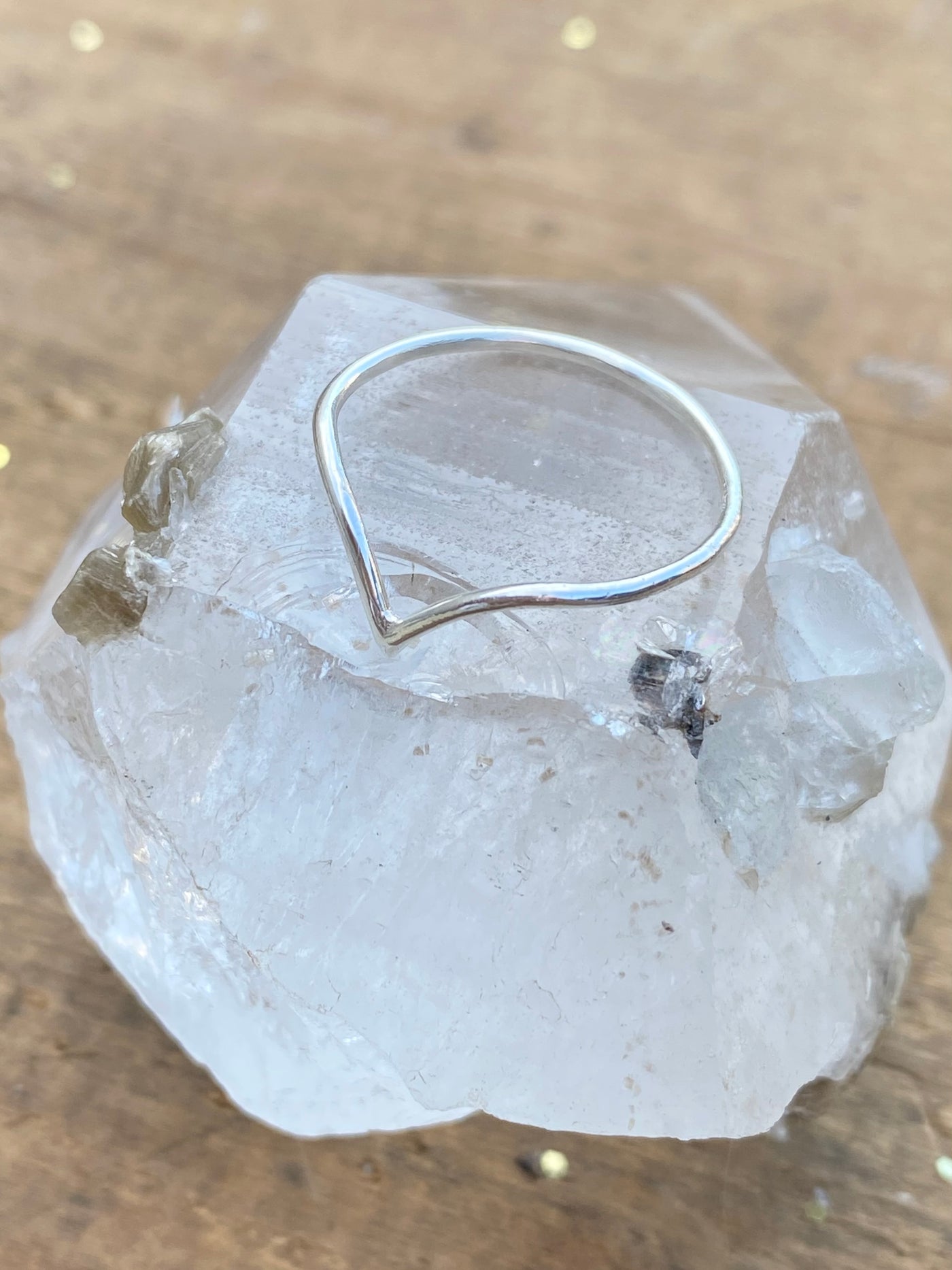 Sterling Silver V Stacking Ring