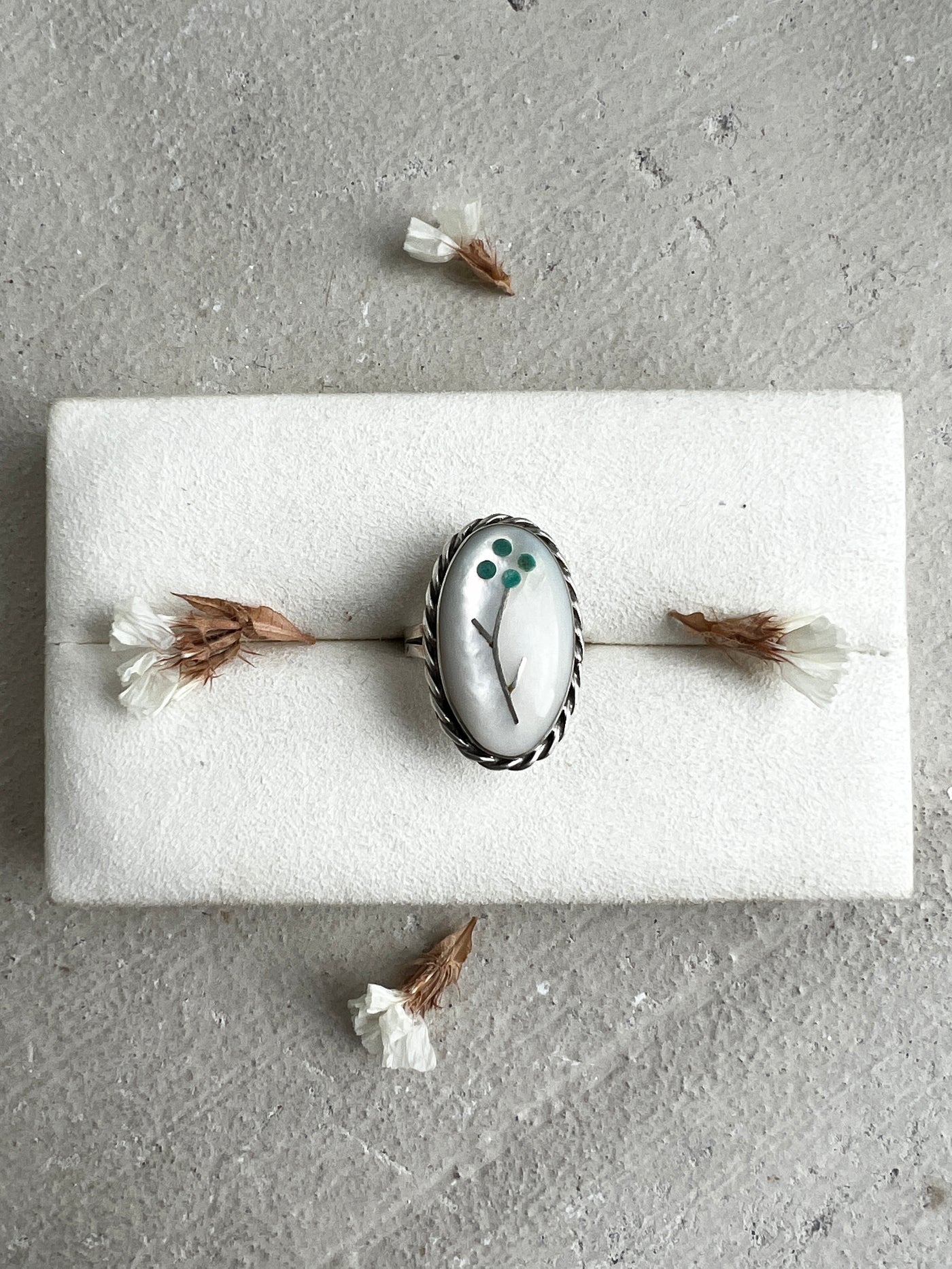 Mother Of Pearl Statement Ring
