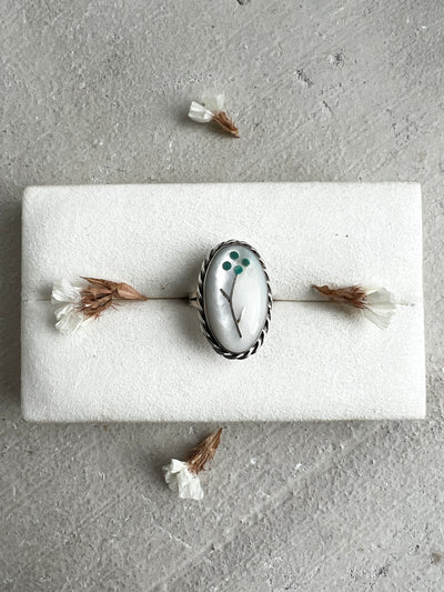 Mother Of Pearl Statement Ring