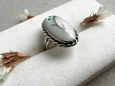 Mother Of Pearl Statement Ring