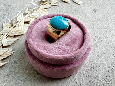 14k Larimar Statement Ring