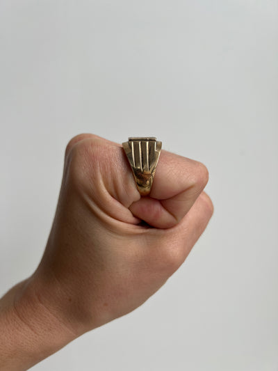 Brass Statement Ring