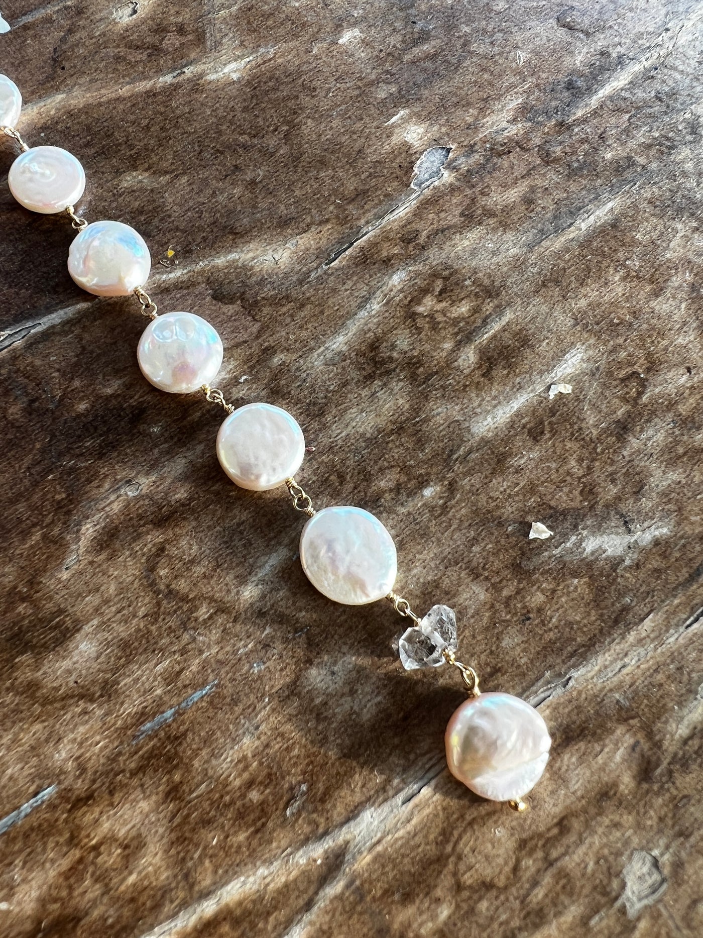 One of a Kind Vintage Necklace with Pearls