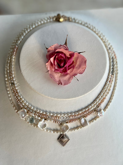 One of a Kind Layered Pearl Necklace