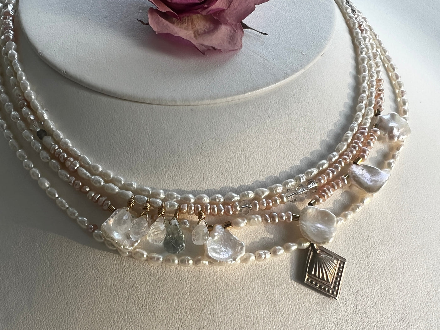 One of a Kind Layered Pearl Necklace