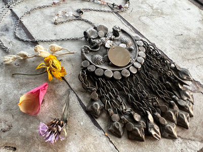 Vintage Afghani Statement Necklace