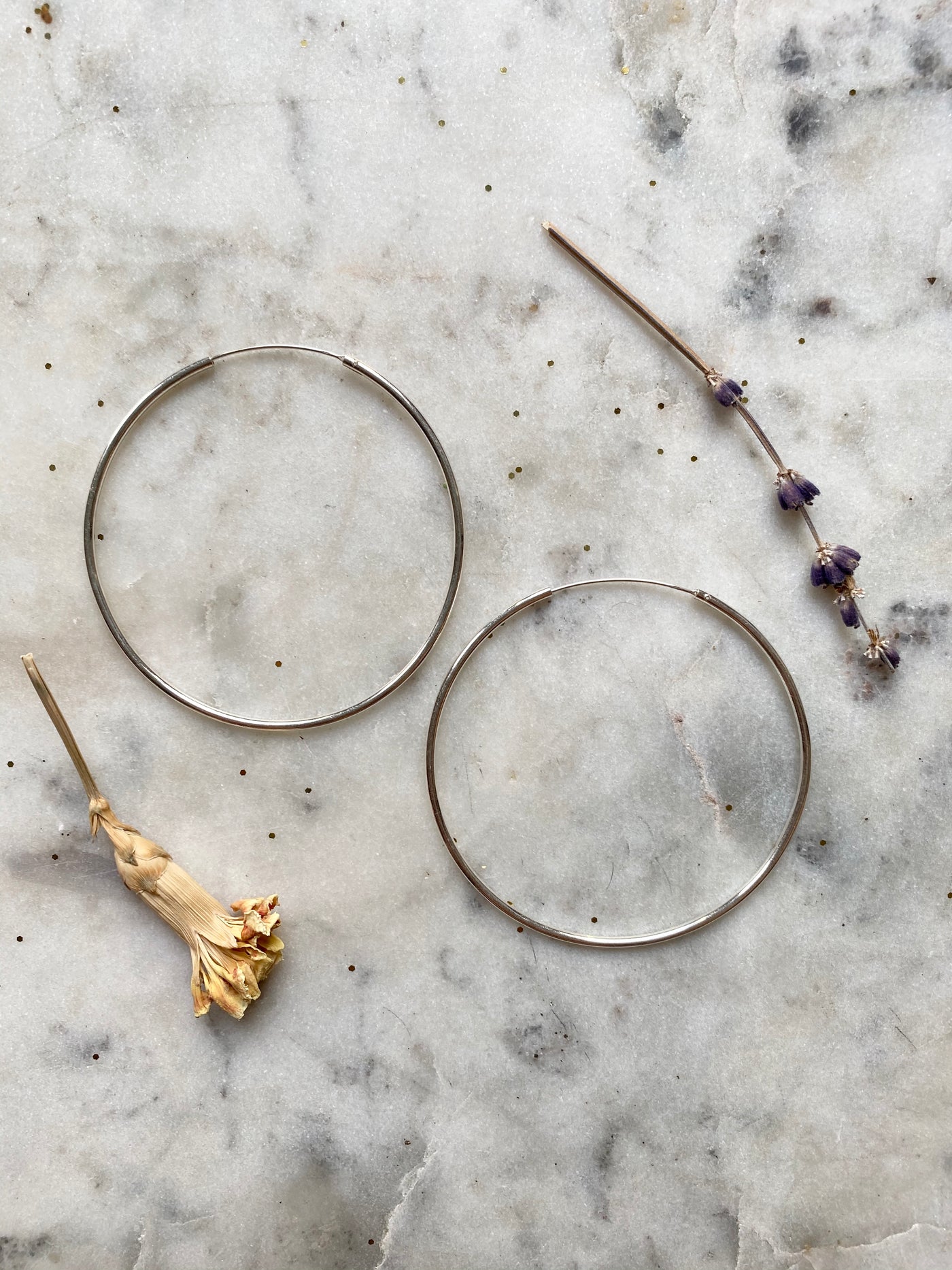 Essential Large Sterling Silver Hoop