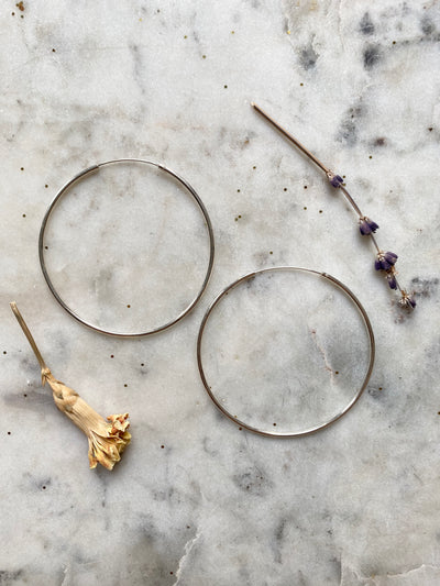 Essential Large Sterling Silver Hoop