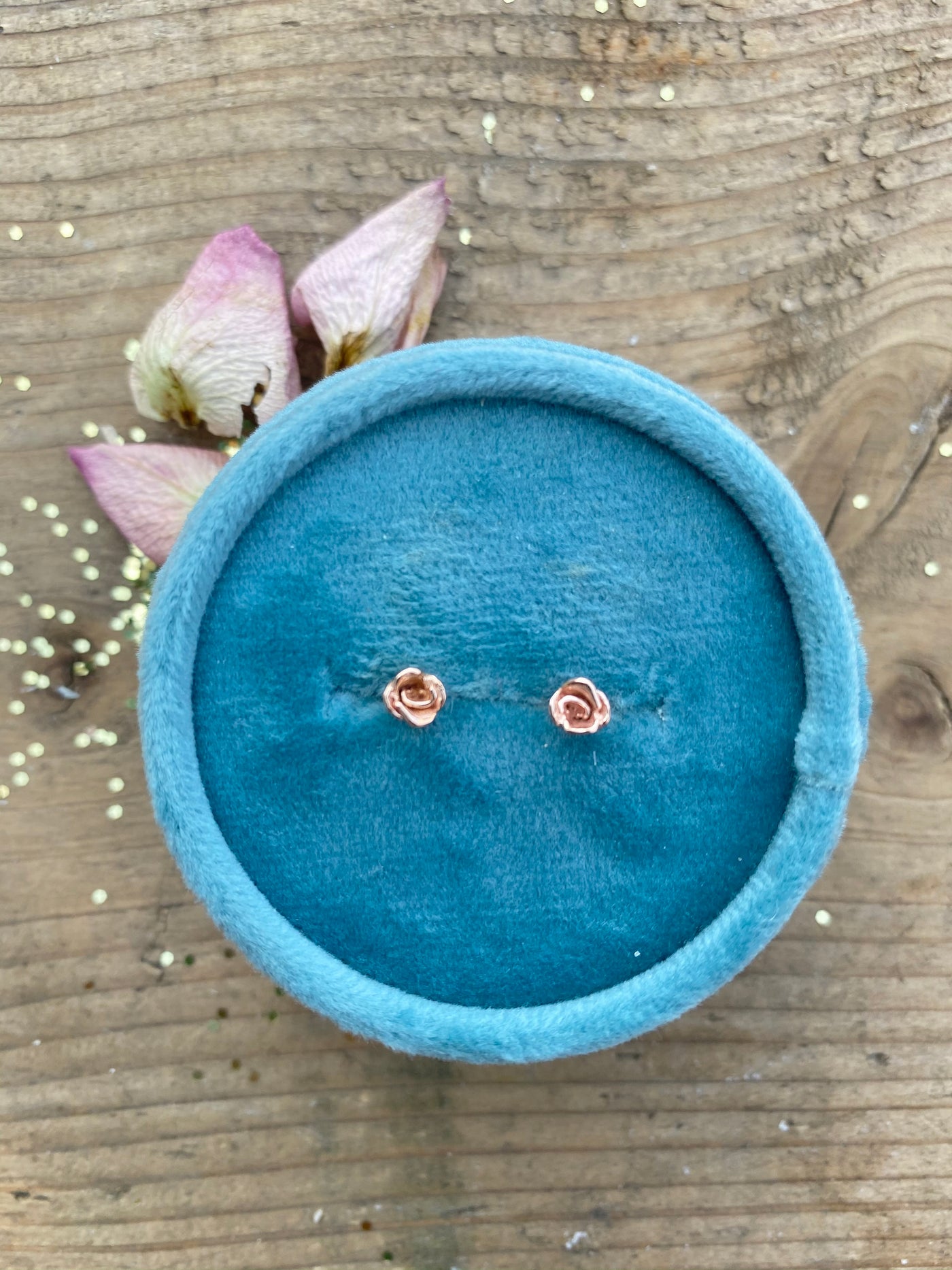 Small Kissed by a Rose Studs