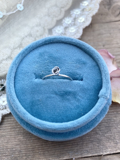 Small Kissed by a Rose Ring in Sterling Silver