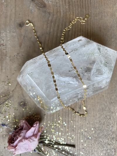 Thin Sparkle Choker in Sterling Silver