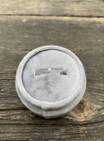 June Pearl / Alexandrite Birthstone Stacking Ring