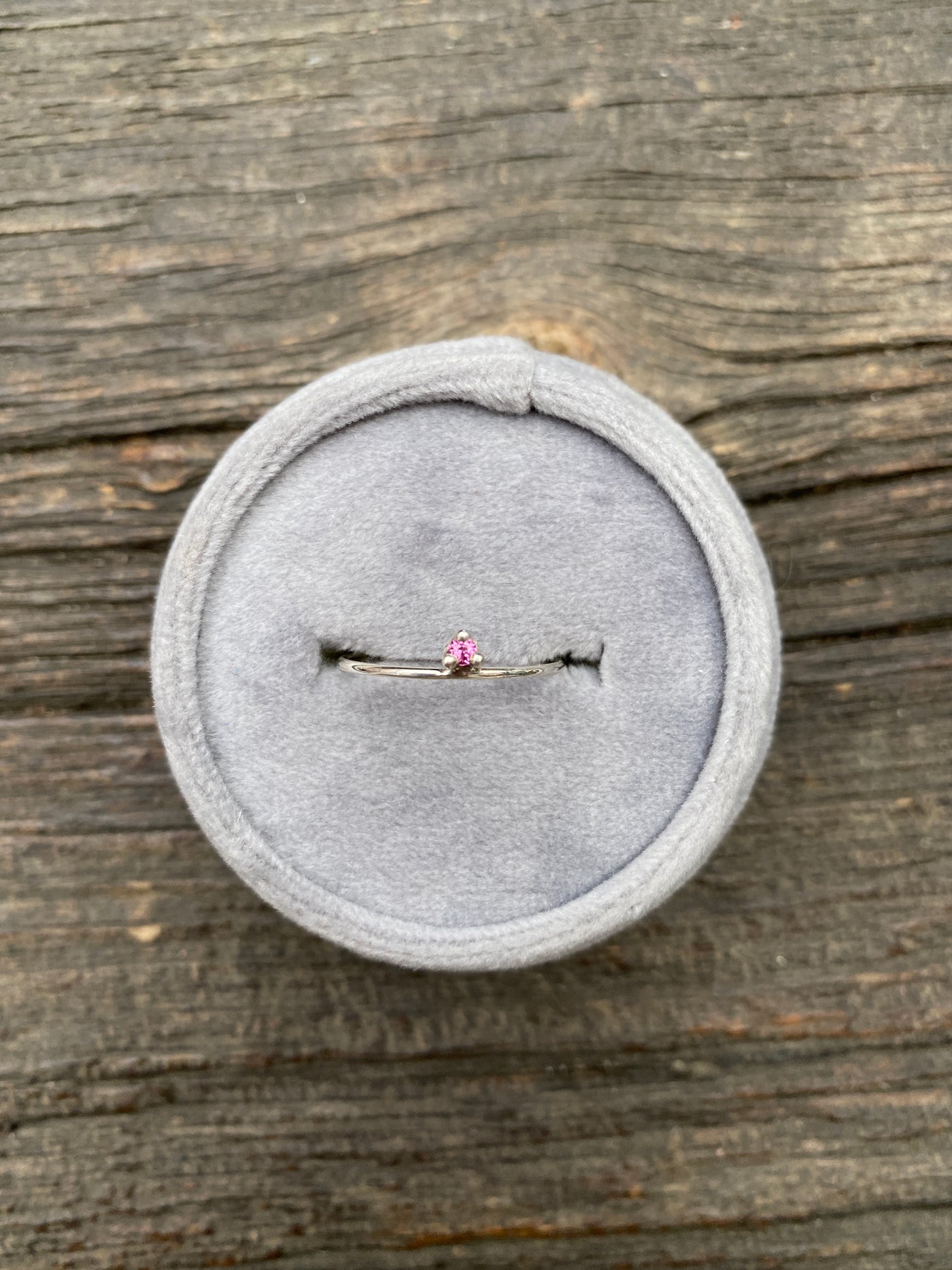 October Tourmaline / Opal Birthstone Stacking Ring