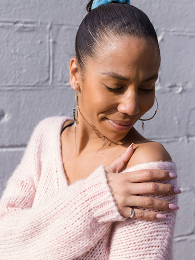 The Octagon Pinky Ring in Sterling Silver