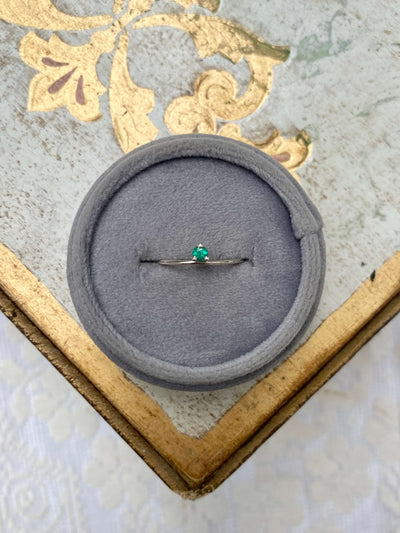 May Emerald Birthstone Stacking Ring
