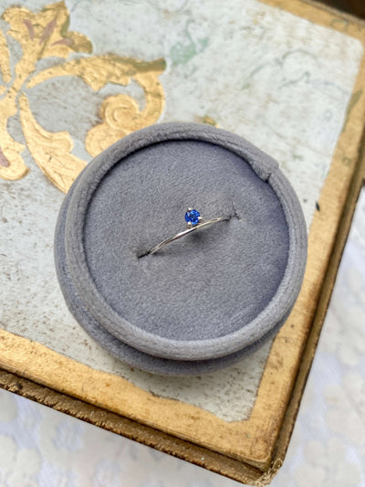 September Sapphire Birthstone Stacking Ring