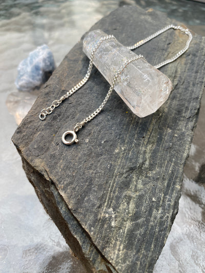 Bold Silver Curb Chain Bracelet