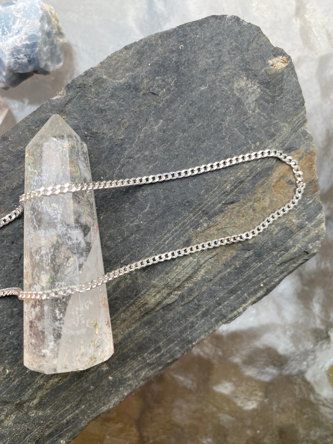 Bold Silver Curb Chain Bracelet