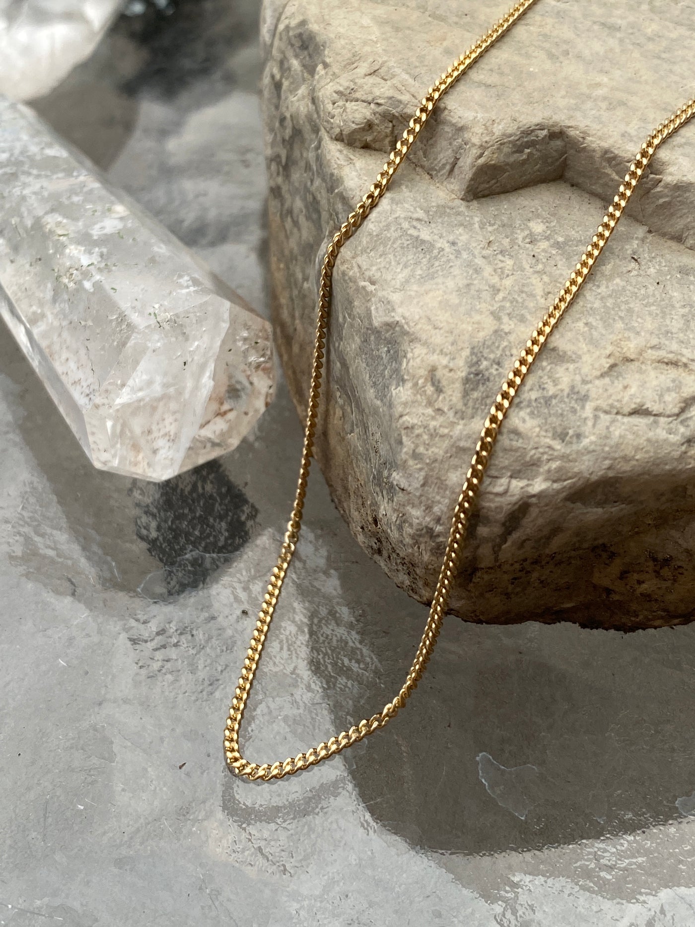 10K Yellow Gold Curb Chain - Thick