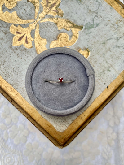 July Ruby Birthstone Stacking Ring