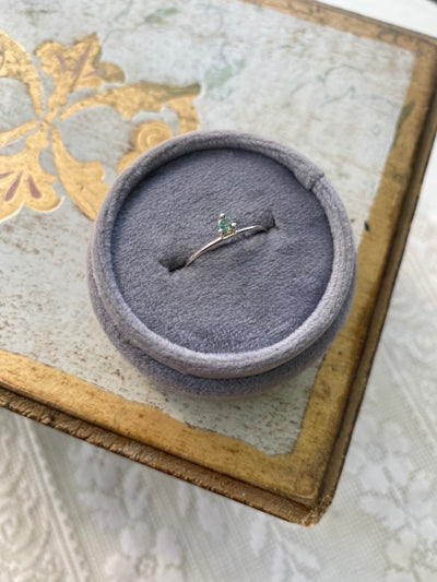 June Pearl / Alexandrite Birthstone Stacking Ring