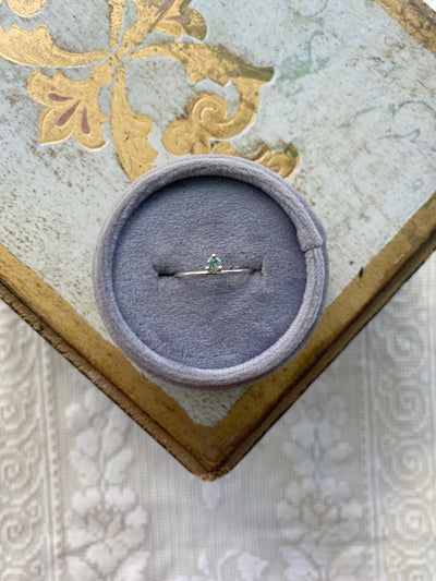 June Pearl / Alexandrite Birthstone Stacking Ring