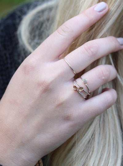 Small Kissed by a Rose Ring in 10K Yellow Gold