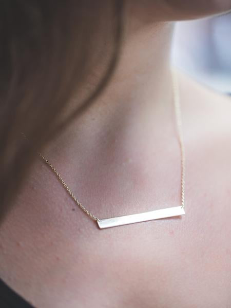 Large Layering Bar Necklace
