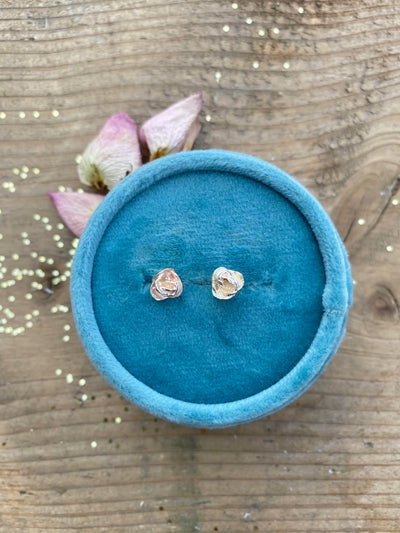 Large Kissed by a Rose Studs in 10K Yellow Gold